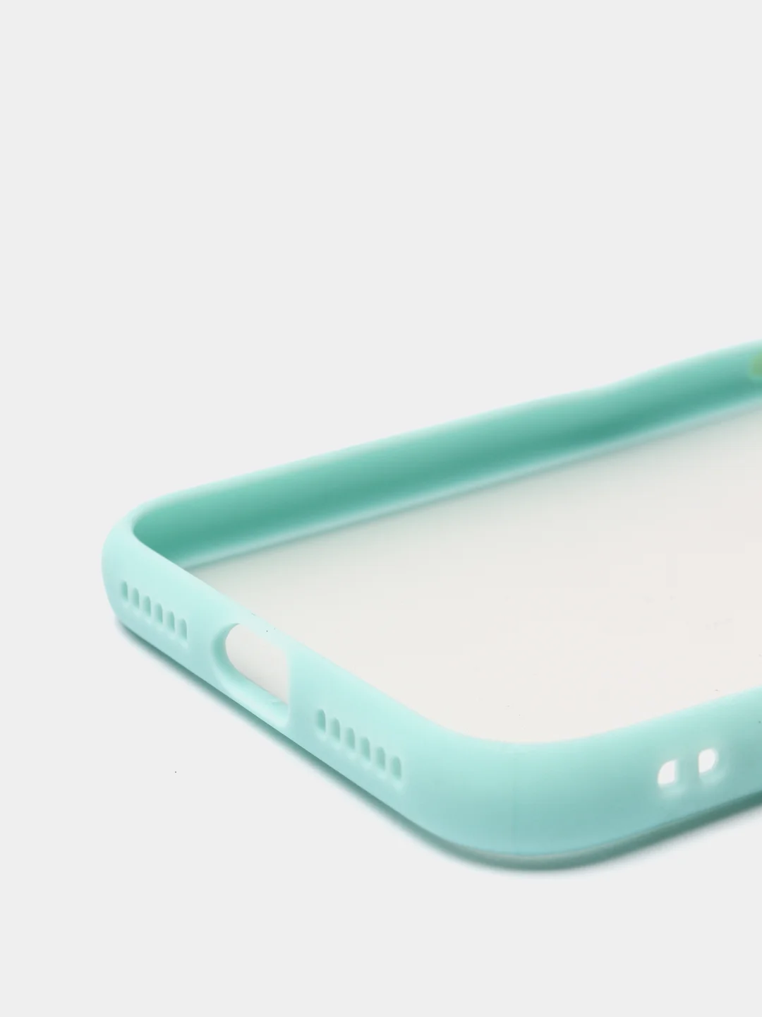 Бирюзовый силиконовый противоударный чехол для Iphone X/XS