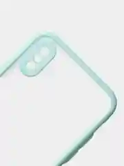 Бирюзовый силиконовый противоударный чехол для Iphone X/XS