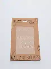 BPW.Style / наклейки для ногтей серебряные лунки / зимний декор