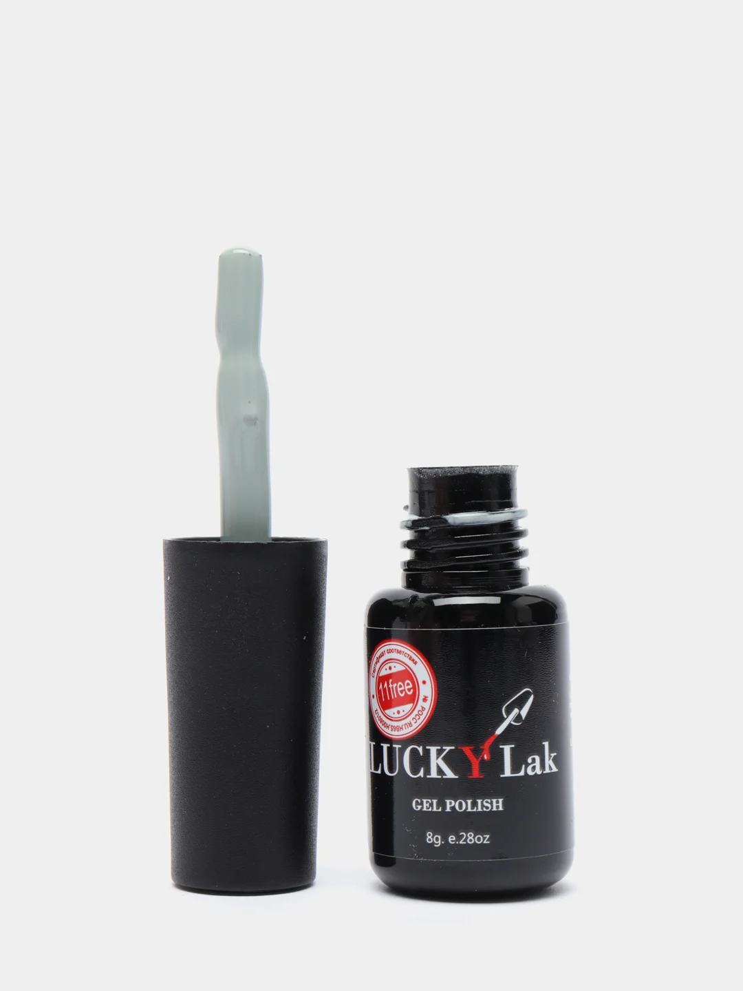 Гель лак для маникюра и педикюра LuckyLak classic №140, 8g, серо-голубой, небесный