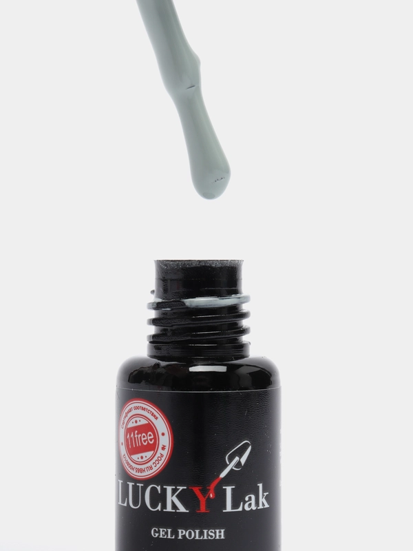 Гель лак для маникюра и педикюра LuckyLak classic №140, 8g, серо-голубой, небесный