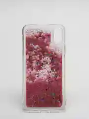 Розовый чехол силиконовый стразами