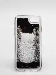 Розовый чехол силиконовый стразами