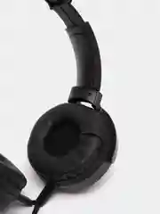 Черный наушники проводные Extra Bass, AUX, 3,5 мм