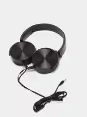 Черный наушники проводные Extra Bass, AUX, 3,5 мм