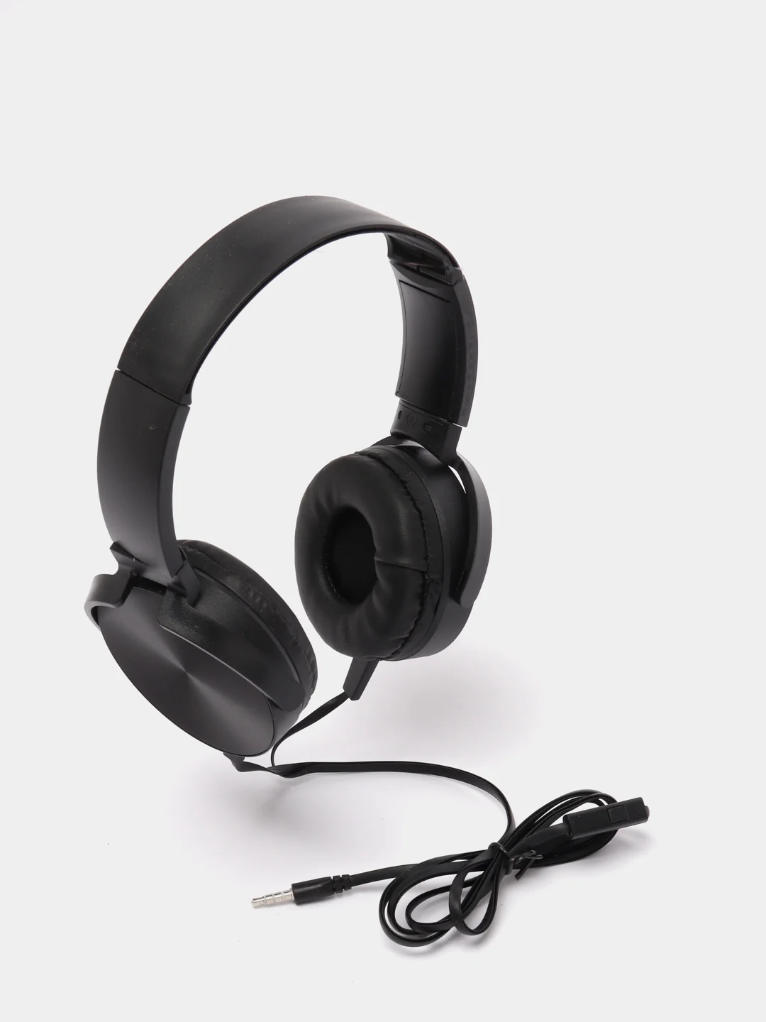 Черный наушники проводные Extra Bass, AUX, 3,5 мм