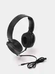 Черный наушники проводные Extra Bass, AUX, 3,5 мм
