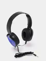 Синий наушники проводные Extra Bass, AUX, 3,5 мм