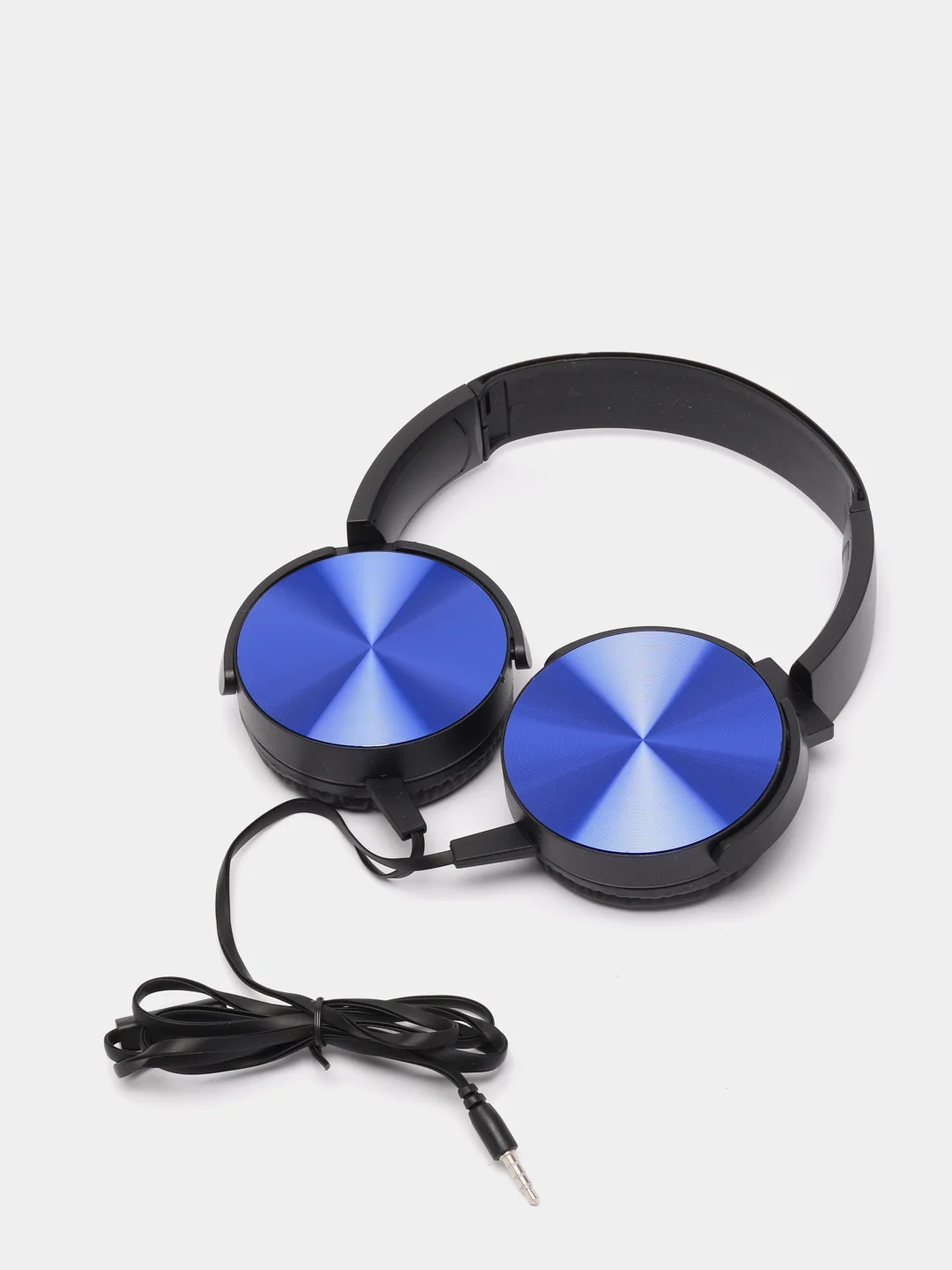 Синий наушники проводные Extra Bass, AUX, 3,5 мм