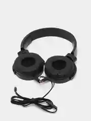 Красный наушники проводные Extra Bass, AUX, 3,5 мм