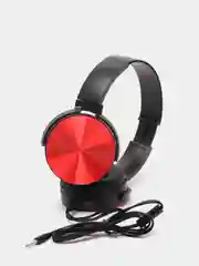 Красный наушники проводные Extra Bass, AUX, 3,5 мм