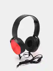 Красный наушники проводные Extra Bass, AUX, 3,5 мм