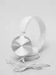 Белый наушники проводные Extra Bass, AUX, 3,5 мм