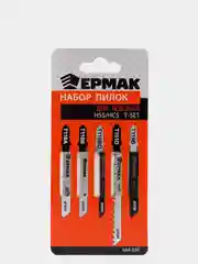 Пилки для эл. лобзика набор (дерево, металл, пластик) (HSS/HCS) 5 шт (T-SET)