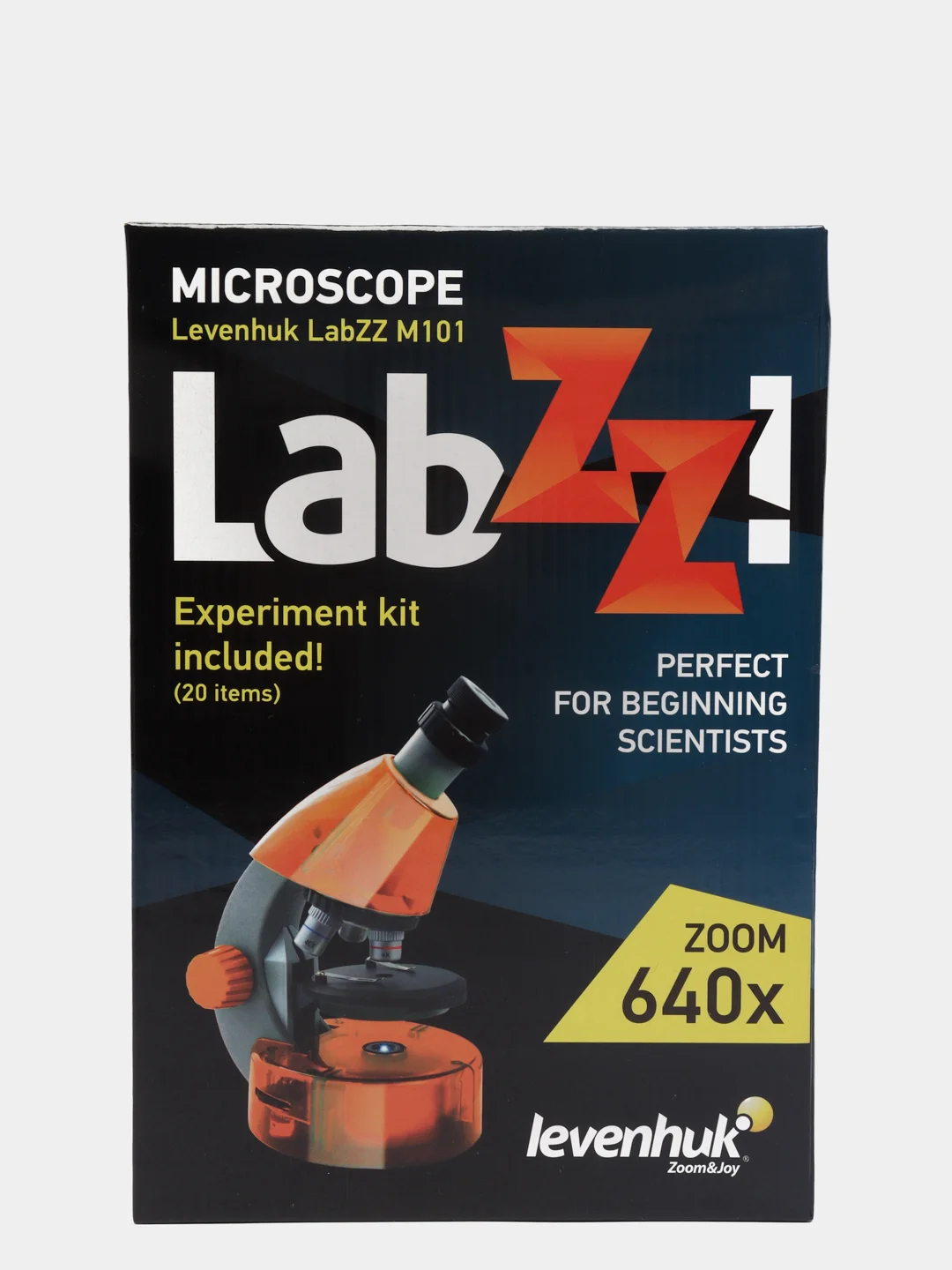 Микроскоп Levenhuk LabZZ M101 Azure Лазурь. Микроскоп для школьника с набором для опытов