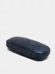Синий защитный чехол для очков, 16 x 6 см