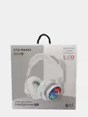 Белый беспроводные полноразмерные наушники CYZ-MAX22 Pro, светящиеся с LED индикатором