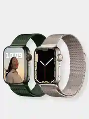 Красный ремешок Apple Watch 38 /40 /41, 42 /44 /45 мм миланское плетение (миланская петля)