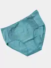Бирюзовый трусы женские, хлопок, большие размеры