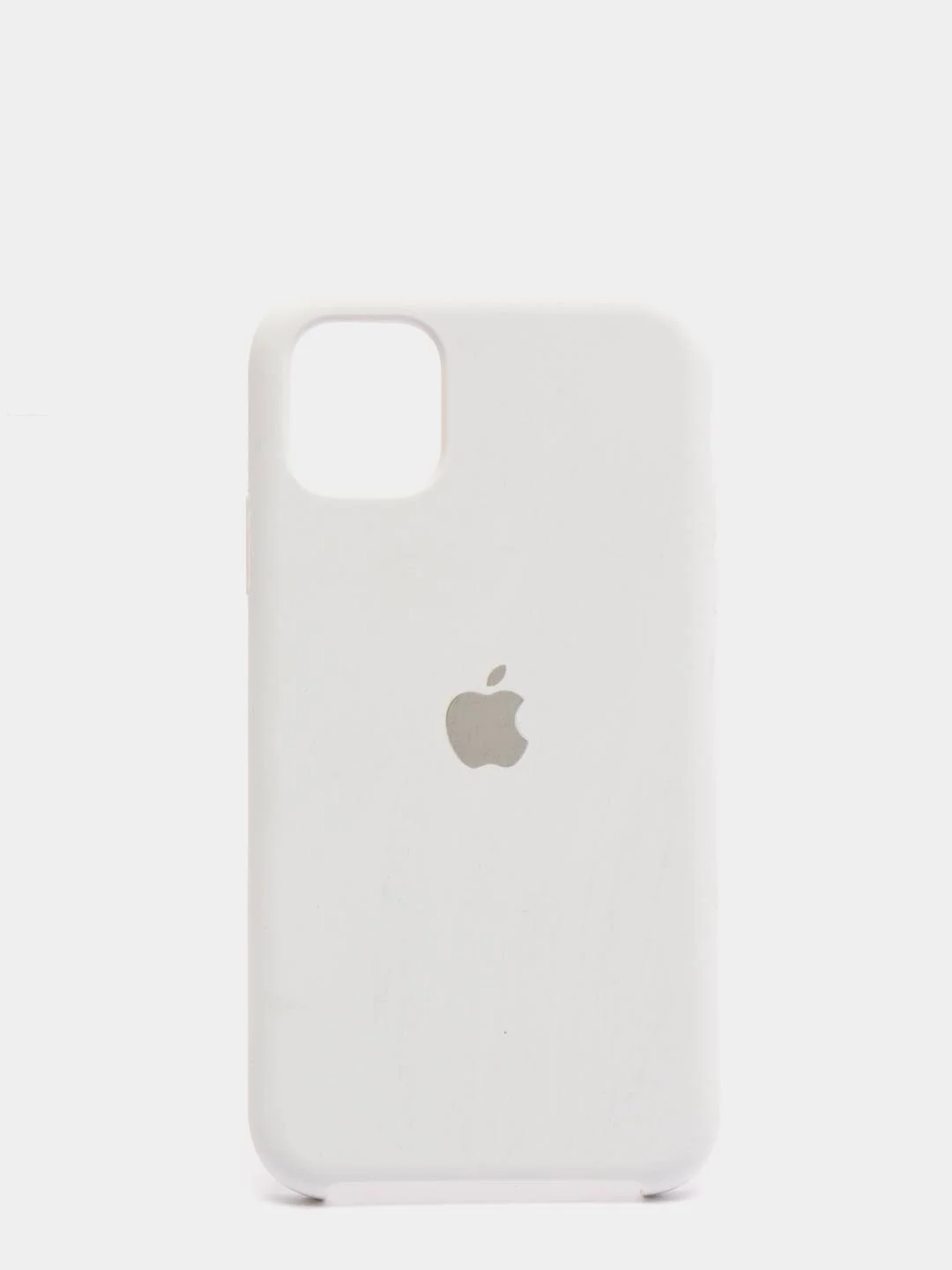 Белый чехол для iPhone 11 Силиконовый с логотипом (Silicon Case)