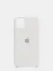 Белый чехол для iPhone 11 Силиконовый с логотипом (Silicon Case)