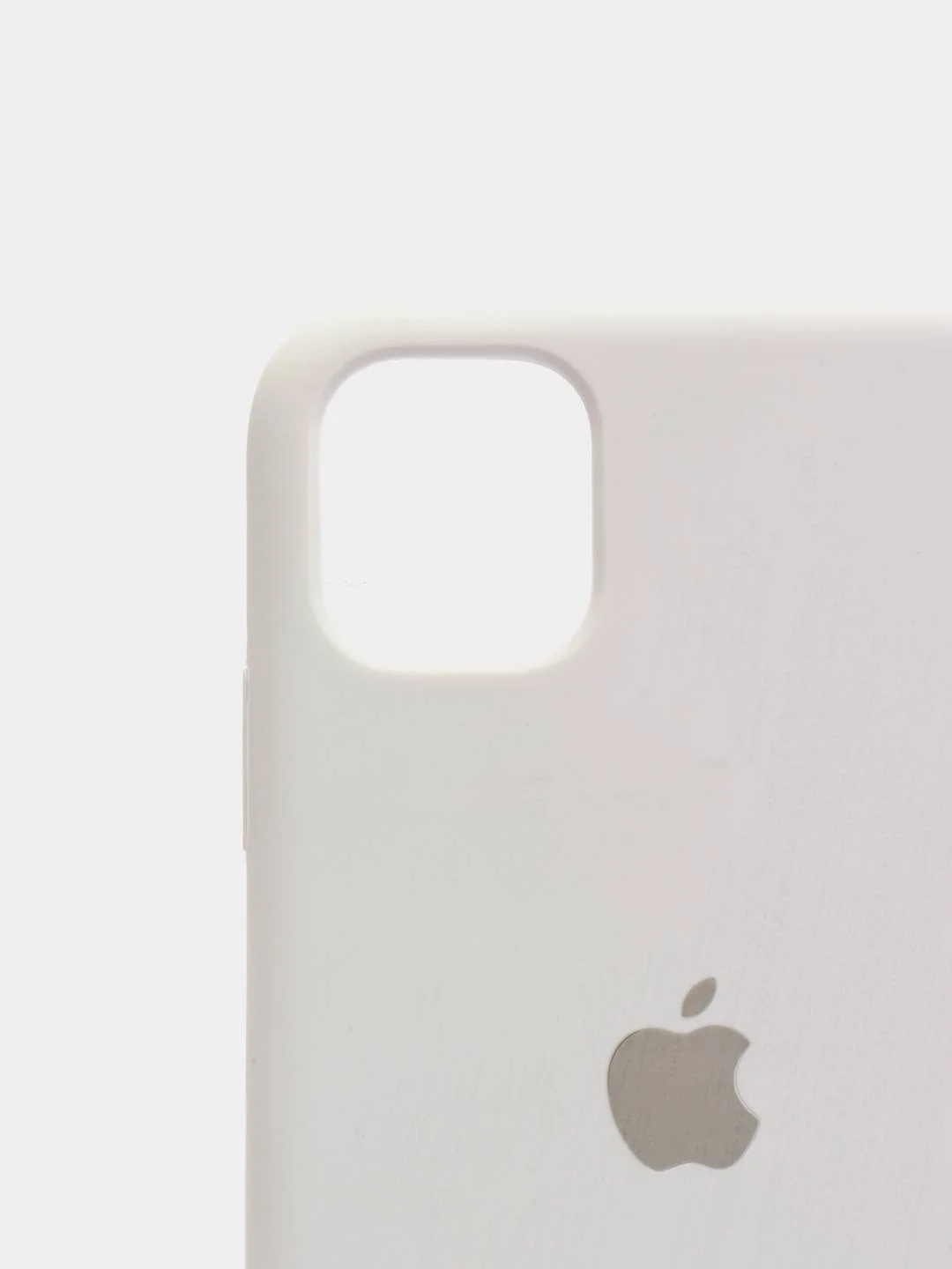 Белый чехол для iPhone 11 Силиконовый с логотипом (Silicon Case)