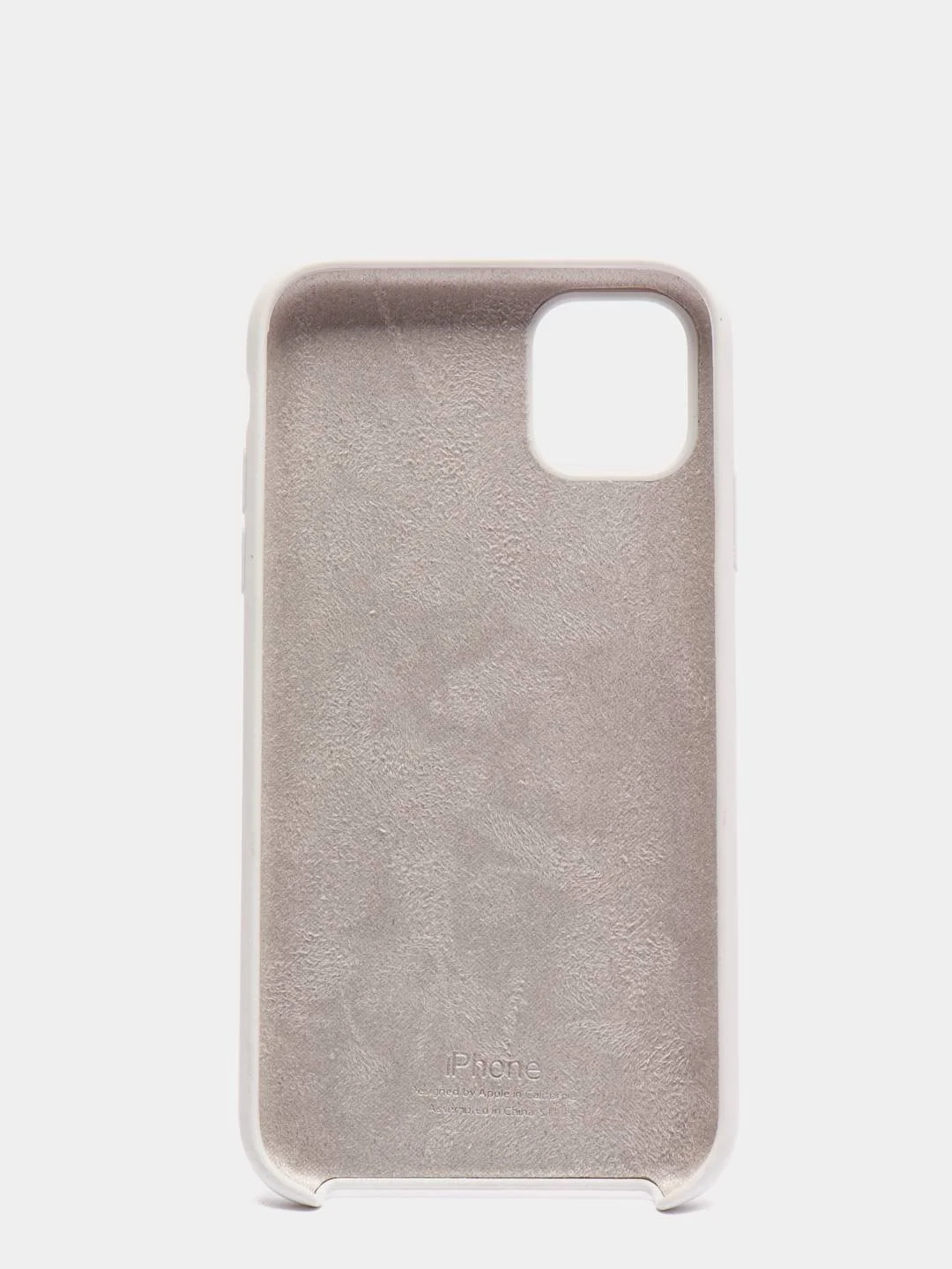 Белый чехол для iPhone 11 Силиконовый с логотипом (Silicon Case)