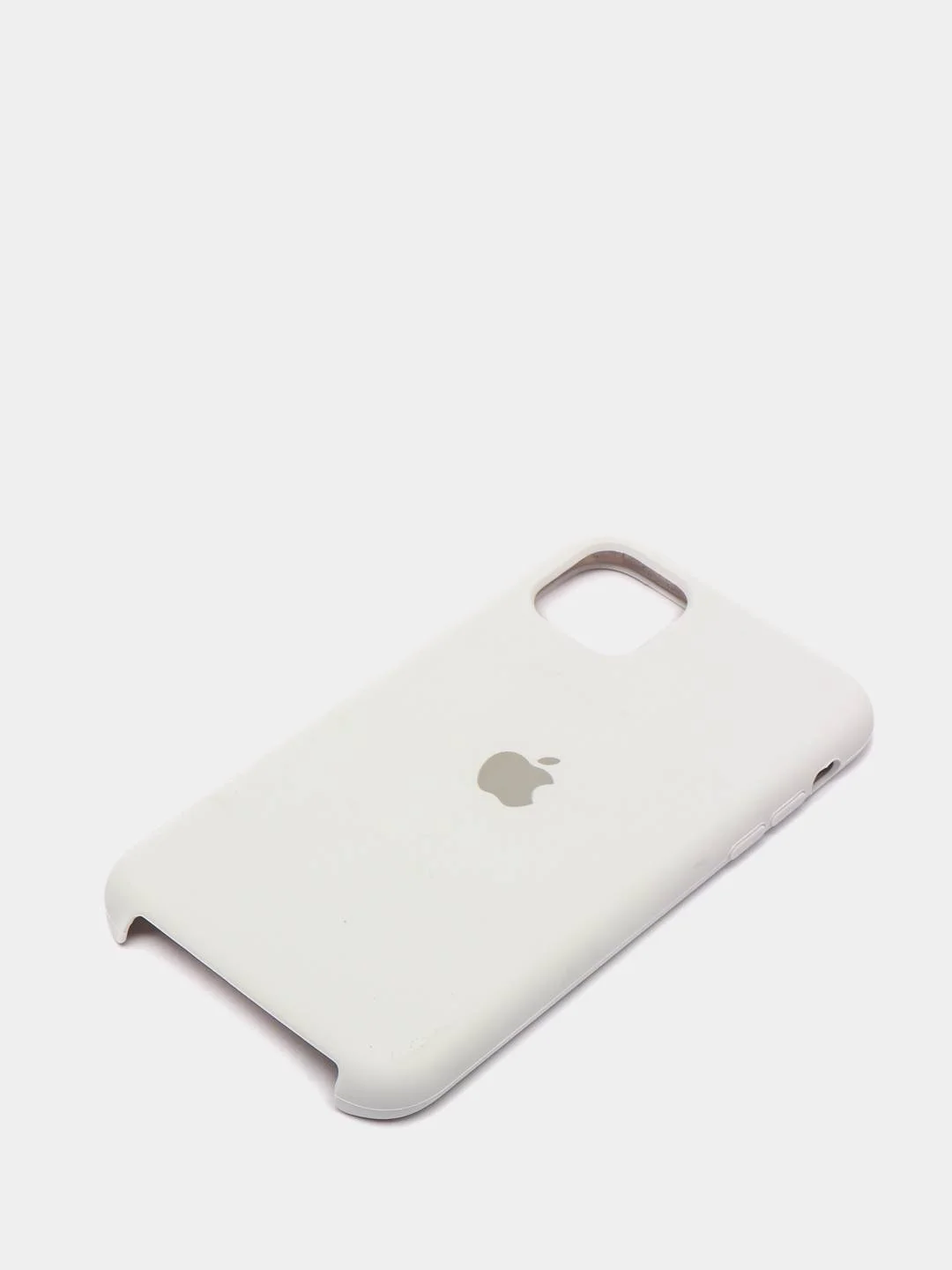 Белый чехол для iPhone 11 Силиконовый с логотипом (Silicon Case)