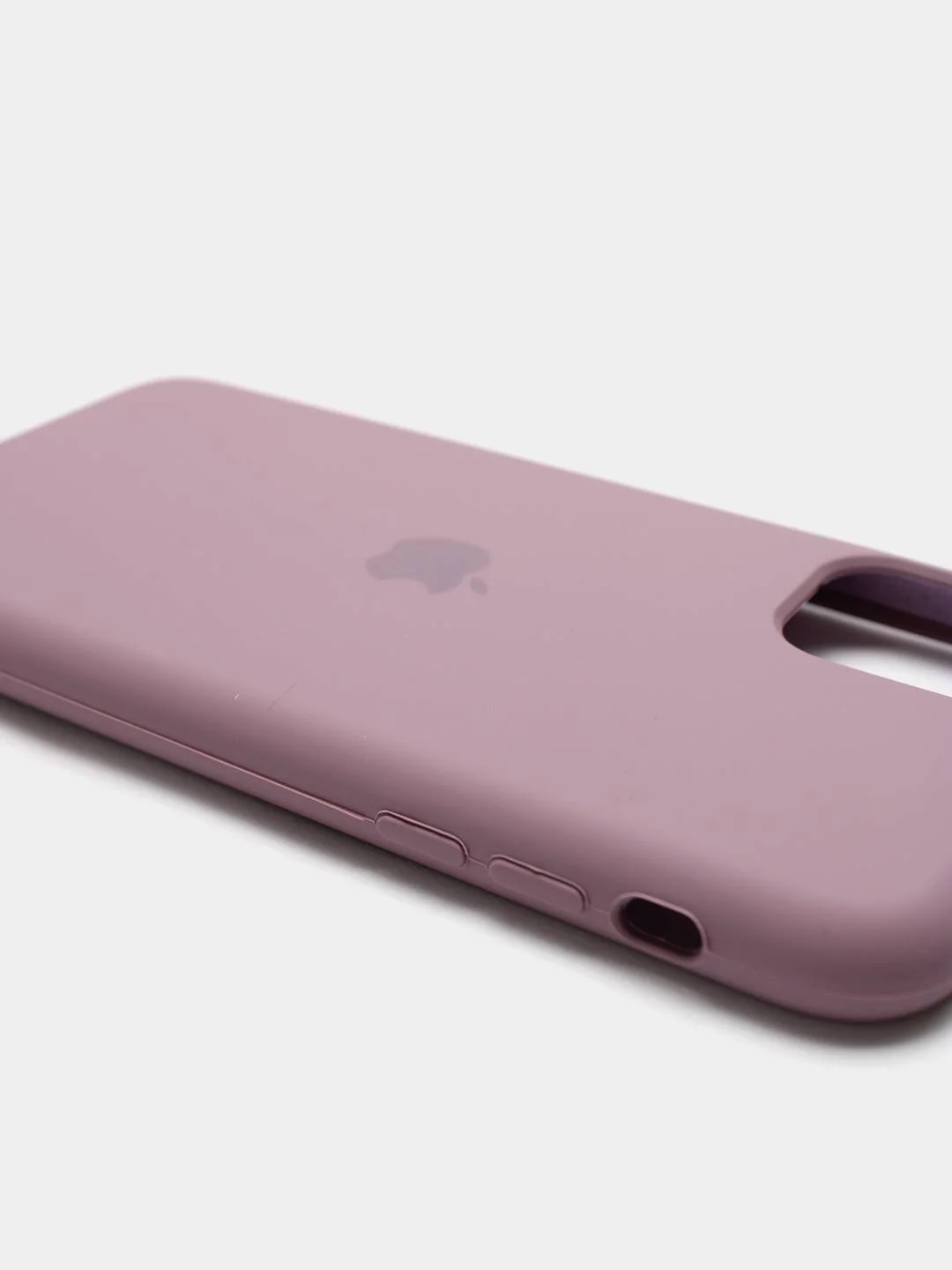 Сиреневый чехол для iPhone 11 Силиконовый с логотипом (Silicon Case)