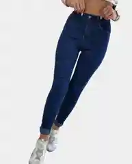 Синий джинсы женские зауженные skinny (скинни) со стрейчем