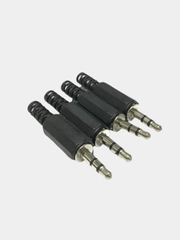 4 штуки Штекер 3.5мм jack stereo пластик джек стерео разъем аудио на кабель