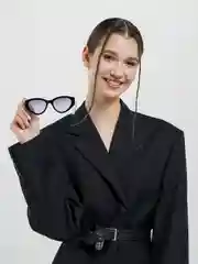 Белый солнцезащитные женские очки