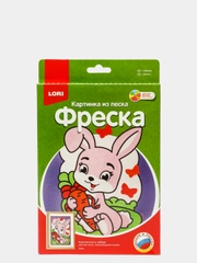 Набор для детского творчества. Фреска. Картина из песка Зайчик. Lori