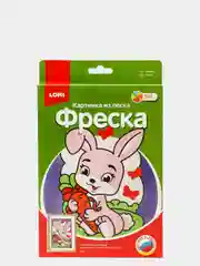 Набор для детского творчества. Фреска. Картина из песка Зайчик. Lori
