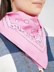 Розовый бандана с классическим принтом