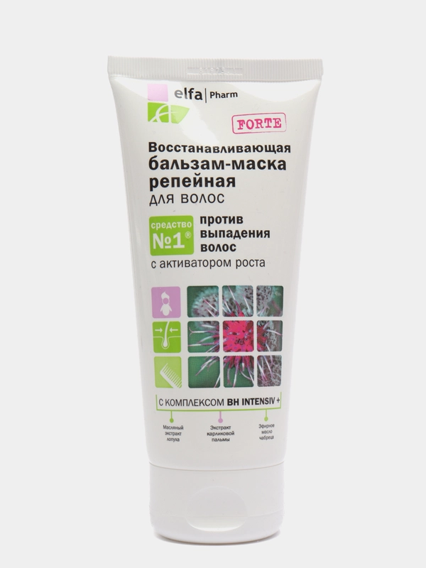 Elfa Pharm  Бальзам-маска Репейная против выпадения волос с активатором роста, 200 мл