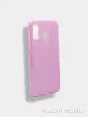 Лавандовый чехол блестящий Samsung Galaxy A21S накладка c блёстками