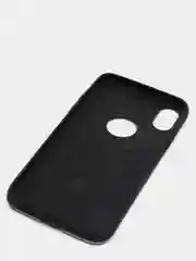 Серый iphone X / XS  чехол силикон + пластик с эффектом "металлик"