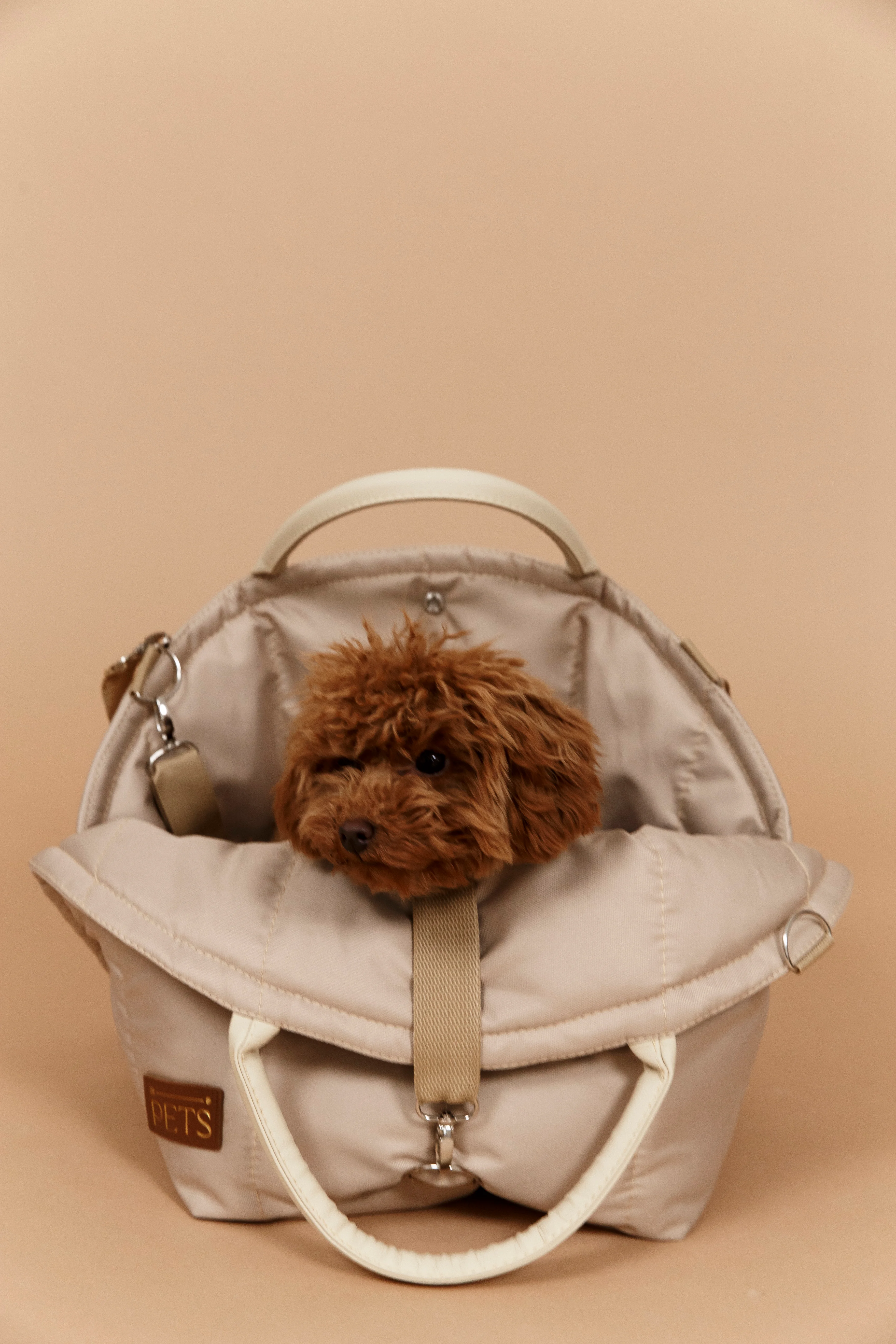 Бежевый автокресло для собак For Pets, автомобильное сидение с креплением для перевозки животных