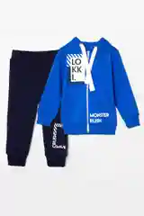 Костюм спортивный из футера для мальчика LOKKI, 2131 BRAVE, BOYS CRUSH Синий, Т.синий