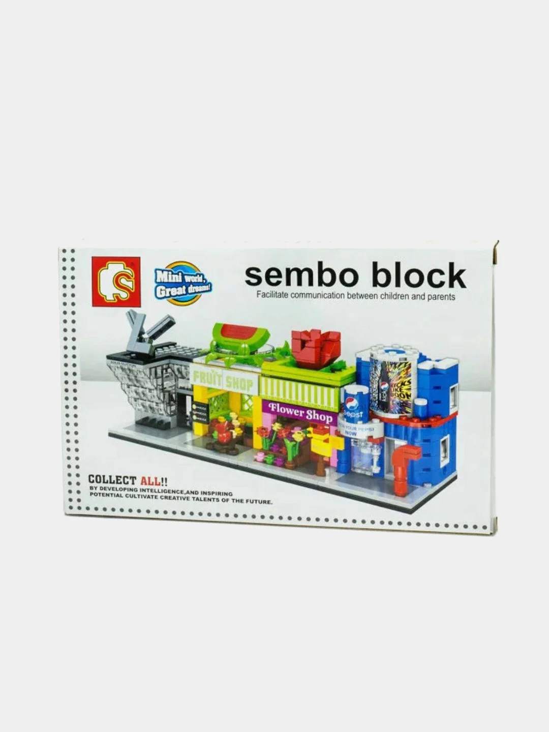 Черный конструктор Sembo Block Магазины
