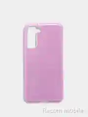 Лавандовый чехол блестящий для Samsung Galaxy S21FE, накладка c блёстками для Самсунг S21 FE