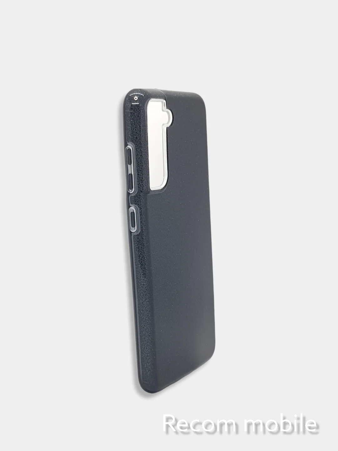 Угольный чехол блестящий для Samsung Galaxy S21FE, накладка c блёстками для Самсунг S21 FE