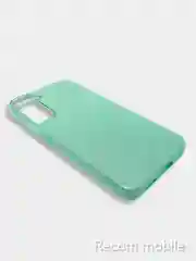 Бирюзовый чехол блестящий для Samsung Galaxy S21FE, накладка c блёстками для Самсунг S21 FE
