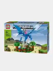 Конструктор MY WORLD "Нападение на голубом драконе" Майнкрафт , 270 деталей