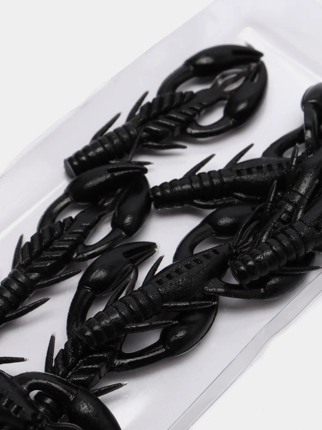 Черный силиконовая приманка RAF, Dolive Craw (Рачок) 2.0, 50 mm, 8 шт