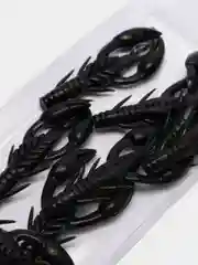 Черный силиконовая приманка RAF, Dolive Craw (Рачок) 2.0, 50 mm, 8 шт