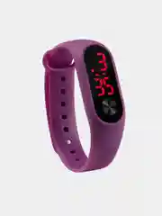 Фиолетовый часы спортивные светодиодные