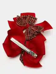 Бордовый заколки большие (2 шт ) производство корея