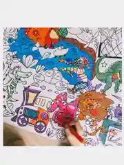 Раскраска с заданиями для детей, 69 х 100 см